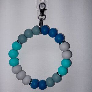 Turquoise Blend Keychain Ring